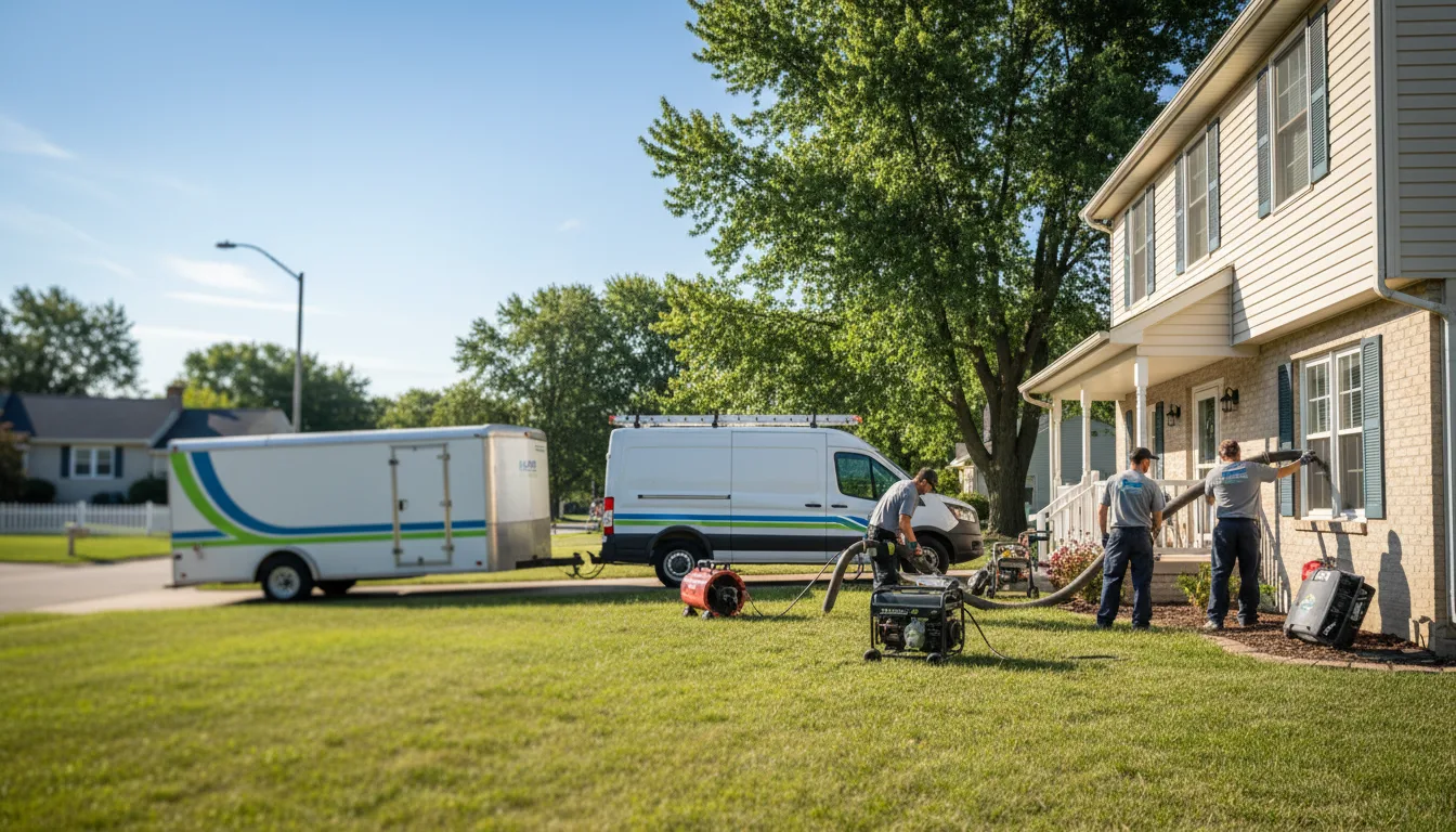 Flooded Basement Restoration And Cleanup With Repair in Luana, IA near me